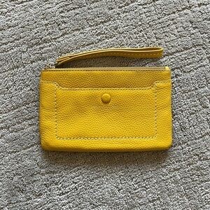 Marc Jacobs Empire City Yellow Leather Wristlet